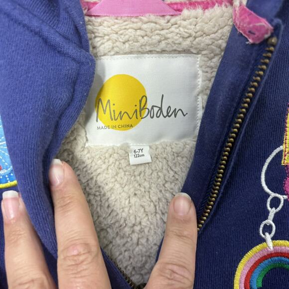 Mini Boden Backpack Sherpa Jacket - Picture 4 of 6